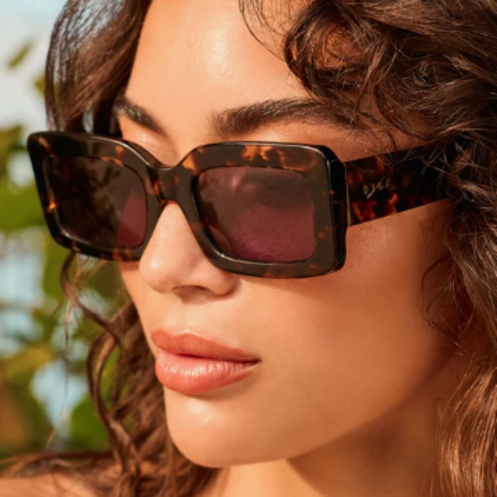 Diff Indy Espresso Tortoise Grey Women’s Sunglasses Like New